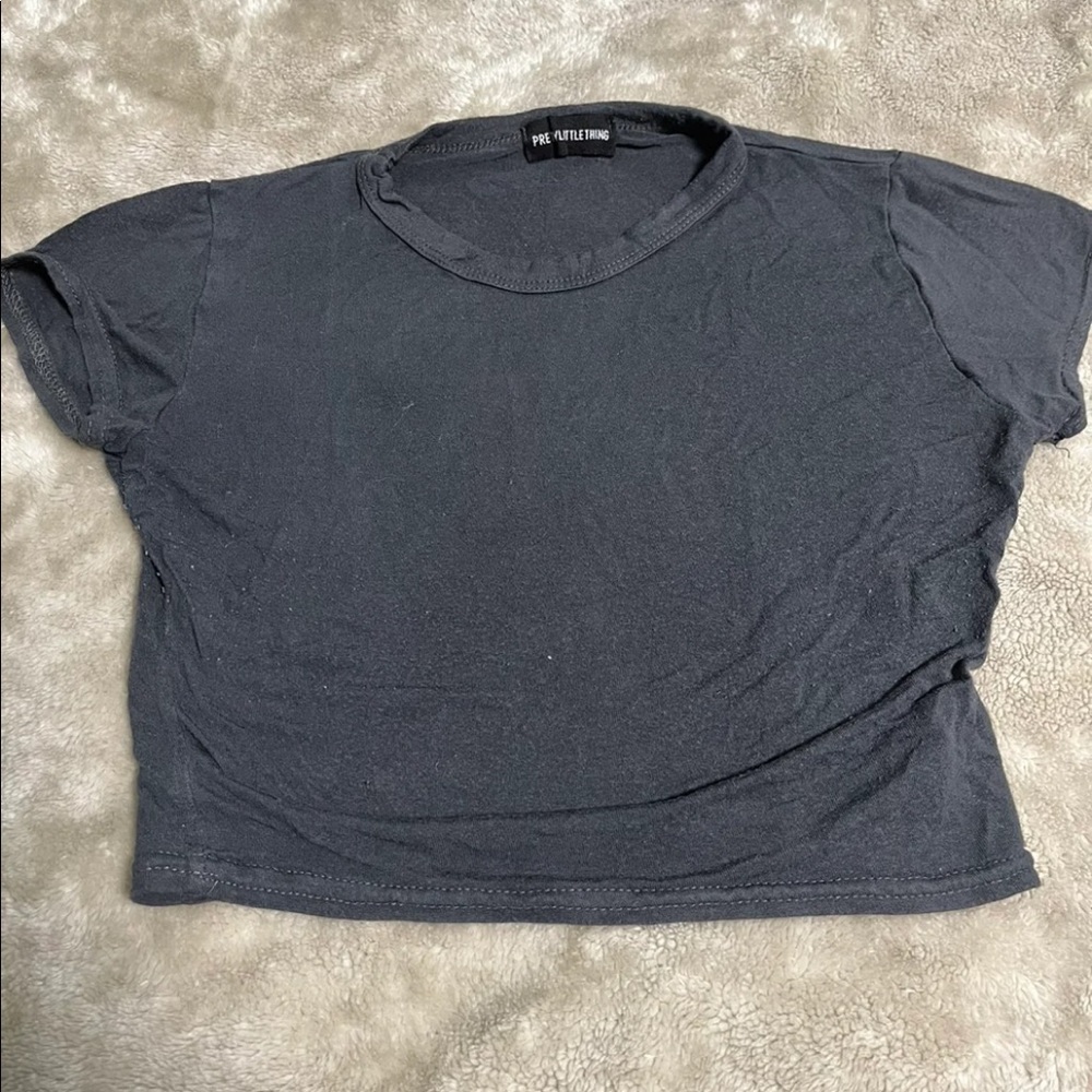 Grey crop top